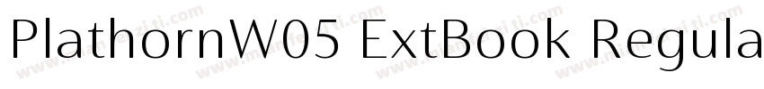 PlathornW05 ExtBook Regular字体转换